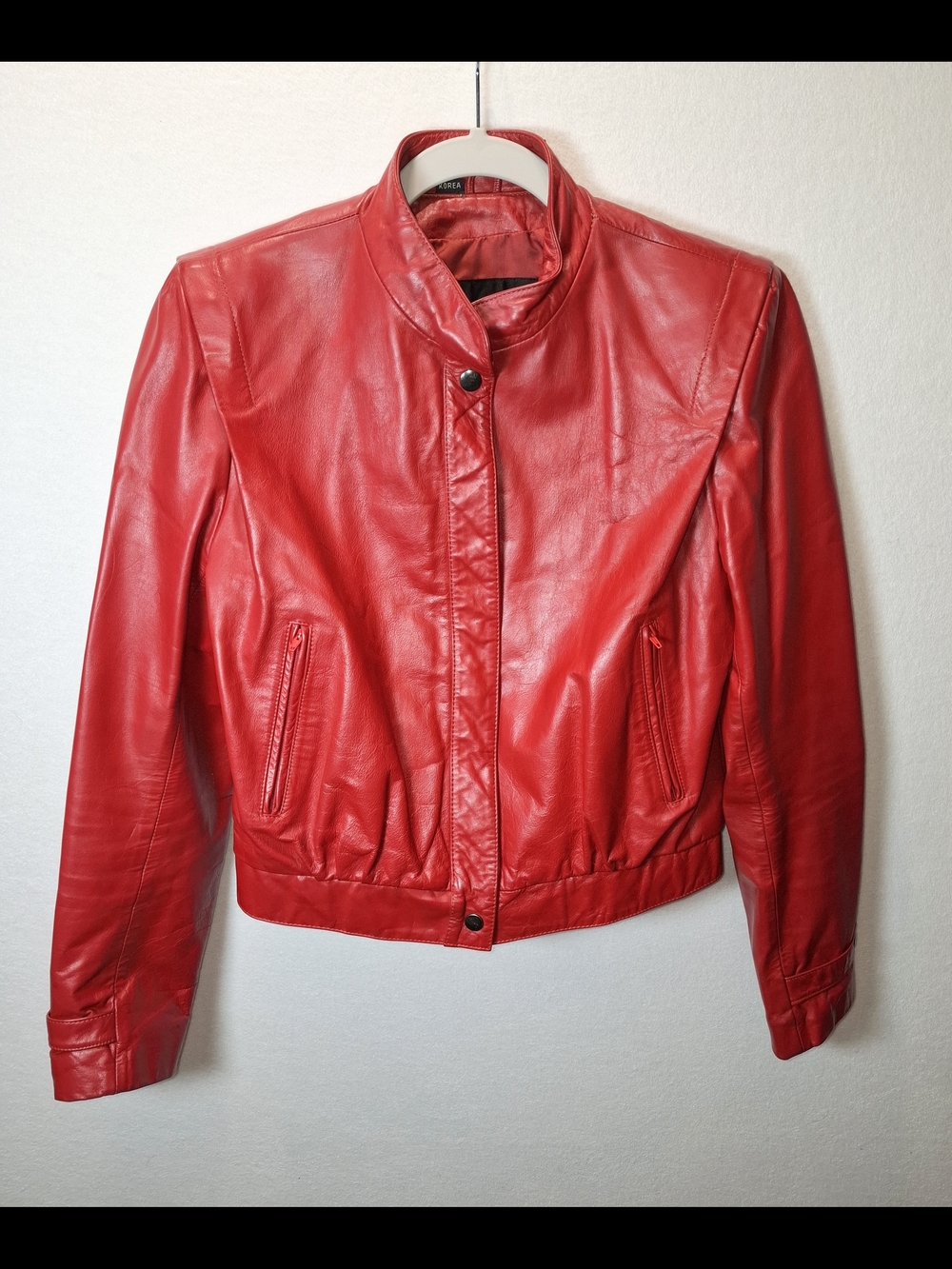 1980's Wilsons Leather Red Women's Leather Jacket - Picture 1 of 14